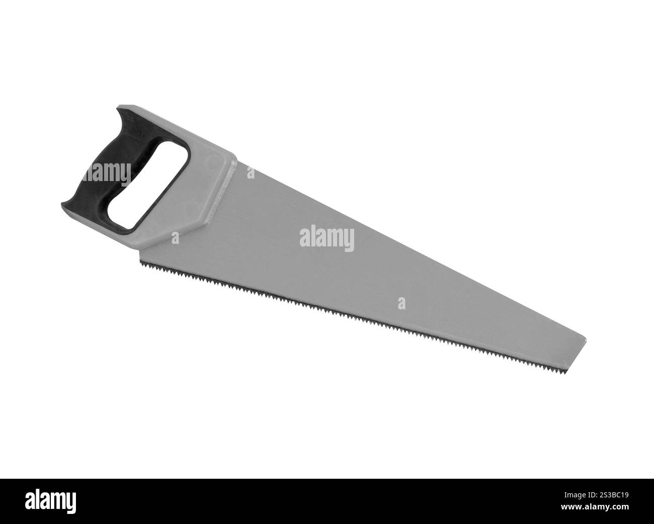Säge isoliert auf weißem Hintergrund. Säge isoliert Stockfoto