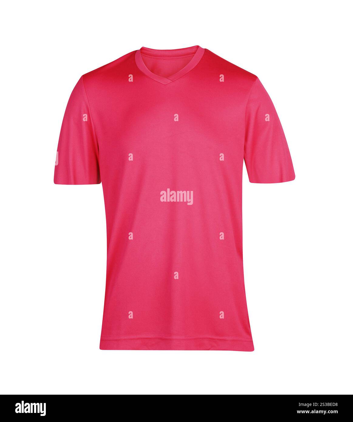 T-Shirt isoliert auf weißem Hintergrund Stockfoto