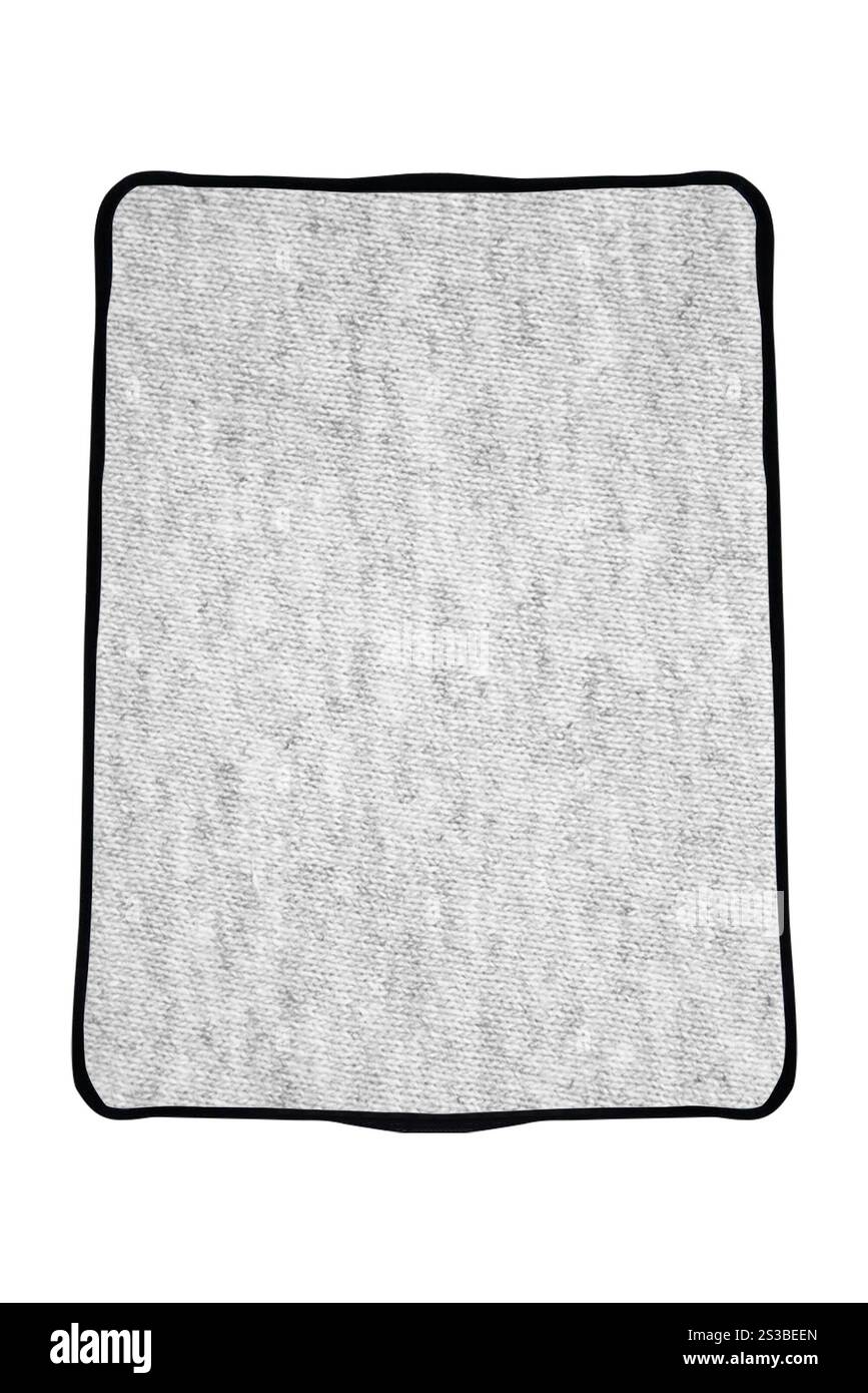 Weiße Tuchfolie isoliert Stockfoto