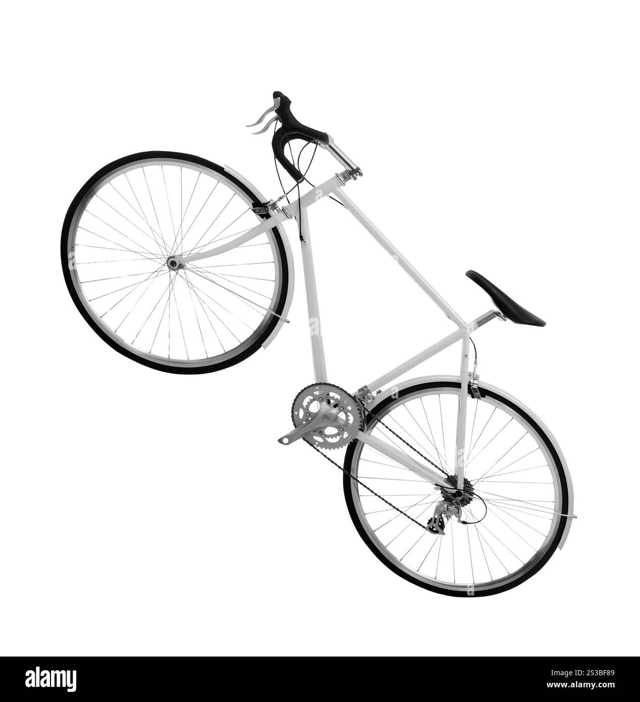 Fahrrad isoliert auf weißem Hintergrund. Fahrrad isoliert auf weiß Stockfoto Fahrrad isoliert auf weißem Hintergrund. Fahrrad isoliert auf weiß Stockfoto