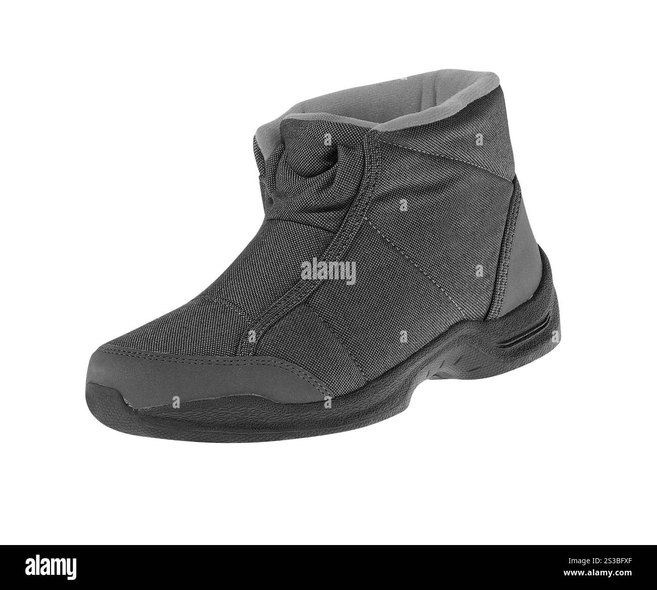 Wanderschuhe auf weißem Hintergrund Stockfoto