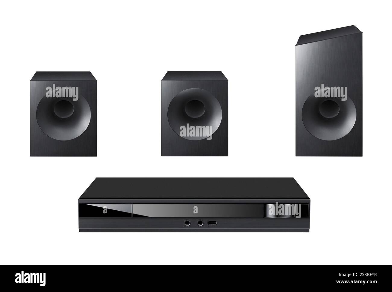 Akustisch isoliert auf weißem Hintergrund. Akustisch isoliert auf weiß Stockfoto