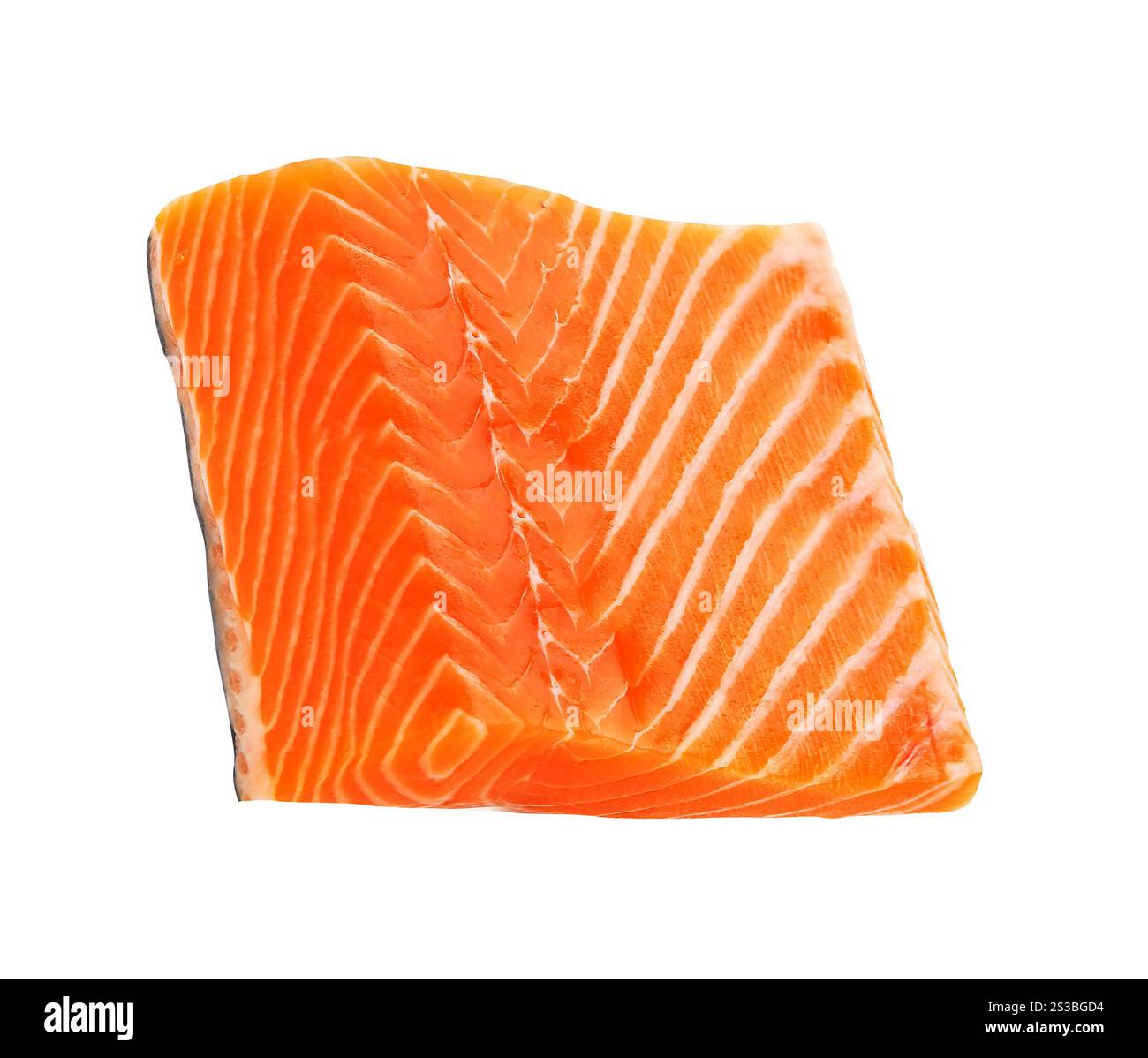 Lachsfilet isoliert Stockfoto