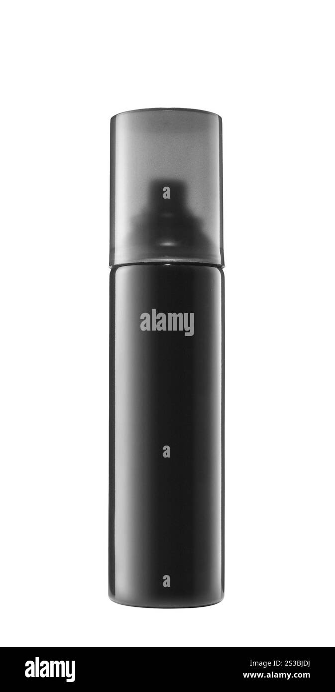 Graue Sprühdose. Grüne Sprühdose Stockfoto