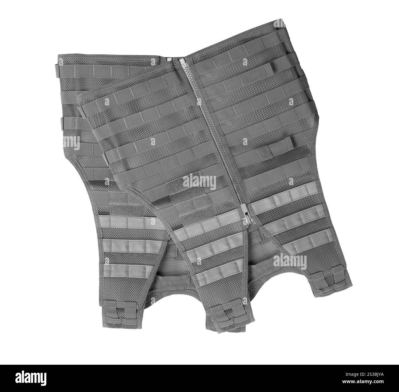 Kugelsichere Weste isoliert auf weißem Hintergrund. Kugelsichere Weste isoliert Stockfoto