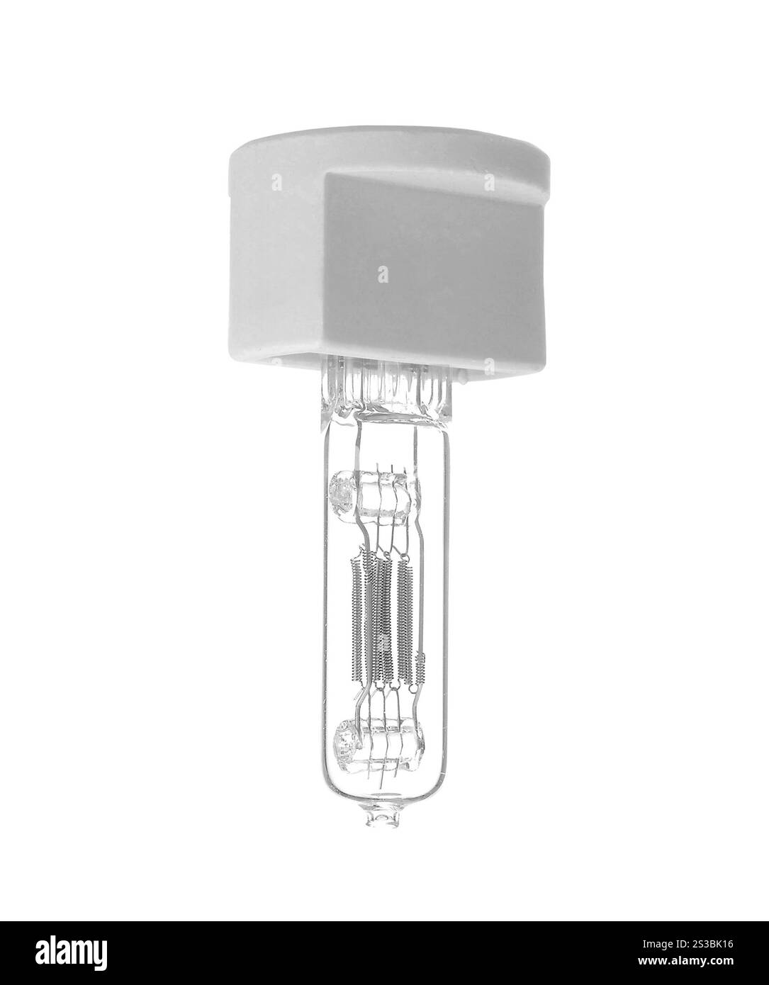 usb-Lampe auf weißem Hintergrund. Lampe usb Stockfoto