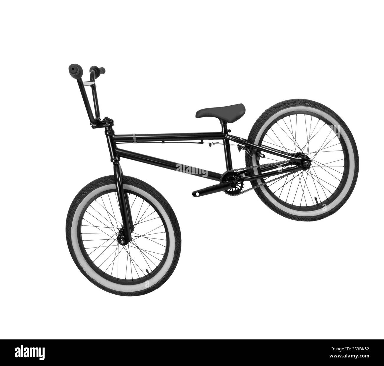 Fahrrad isoliert auf weißem Hintergrund Stockfoto