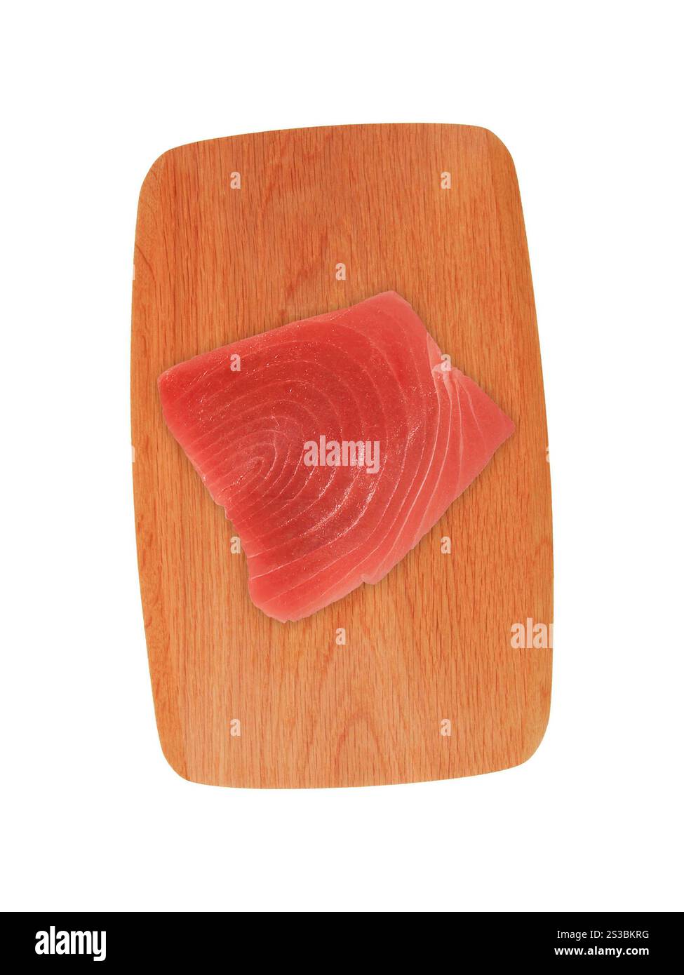 Lachsfilet isoliert auf weißem Hintergrund. Lachsfilet isoliert Stockfoto