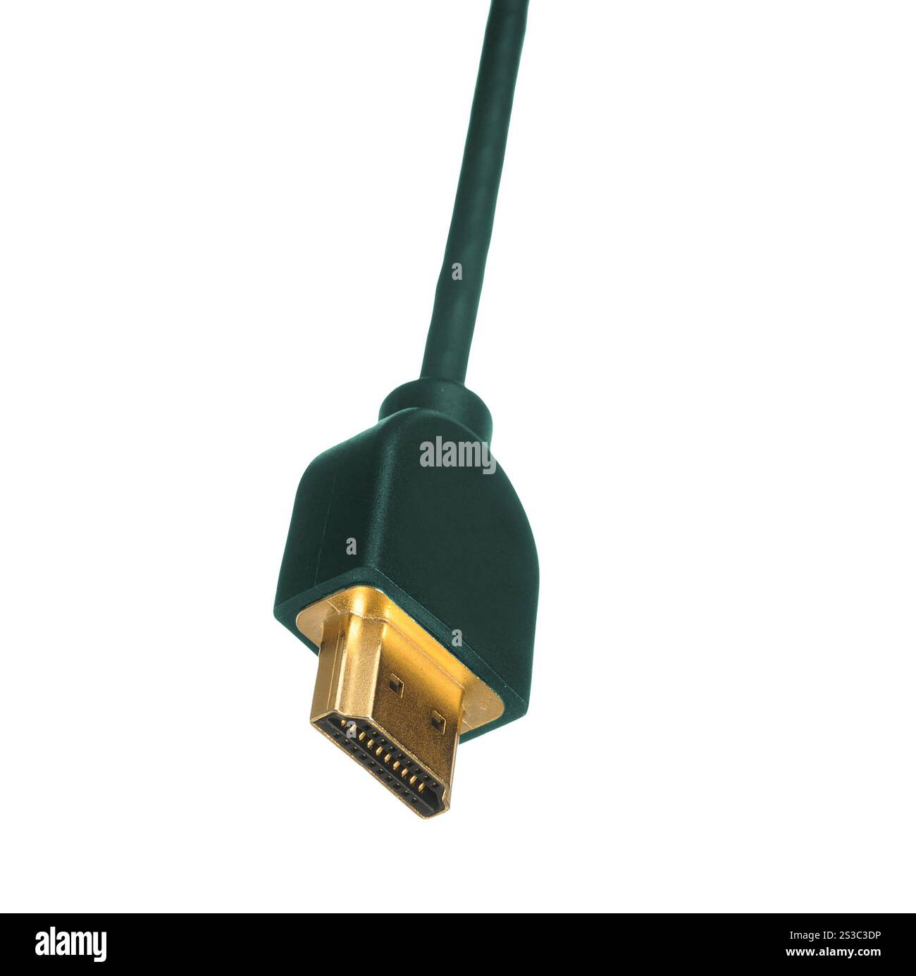 Tech-Kabel mit isoliertem Stecker auf weißem Hintergrund Stockfoto Tech-Kabel mit isoliertem Stecker auf weißem Hintergrund Stockfoto