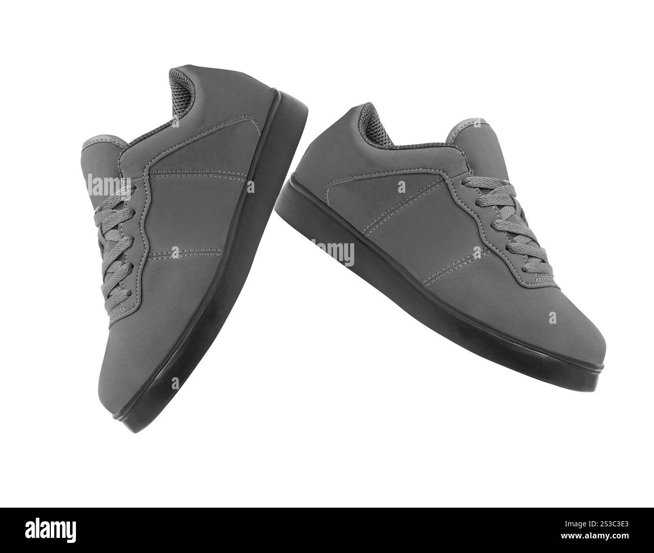 Ein paar neue Sneakers isoliert Stockfoto