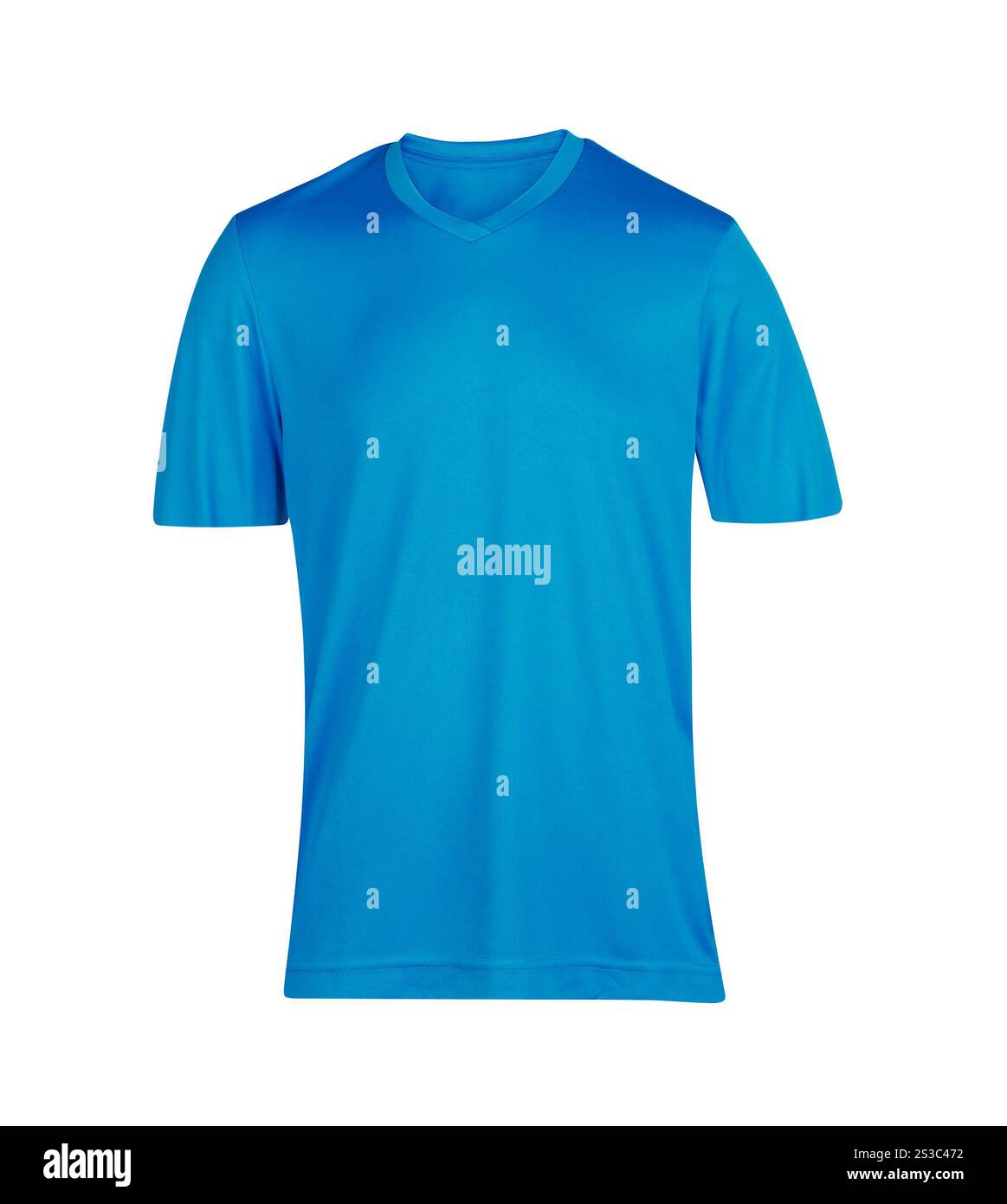 T-Shirt isoliert auf weißem Hintergrund Stockfoto