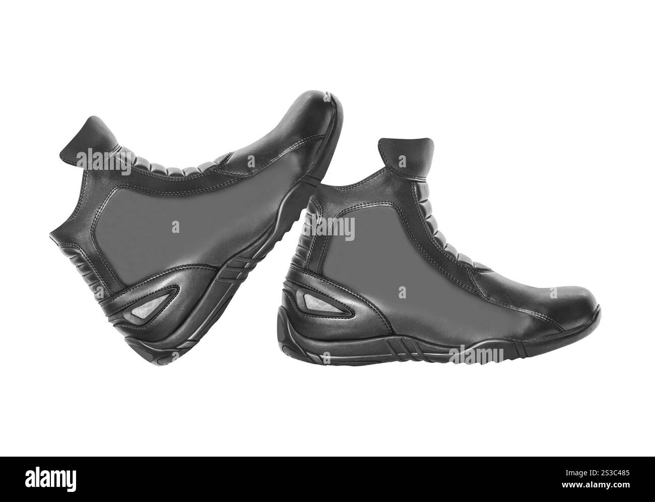 Schuhe auf weißem Hintergrund. Schuhe in weiß Stockfoto