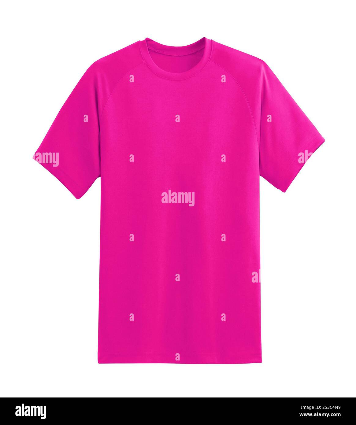 T-Shirt isoliert auf weißem Hintergrund Stockfoto