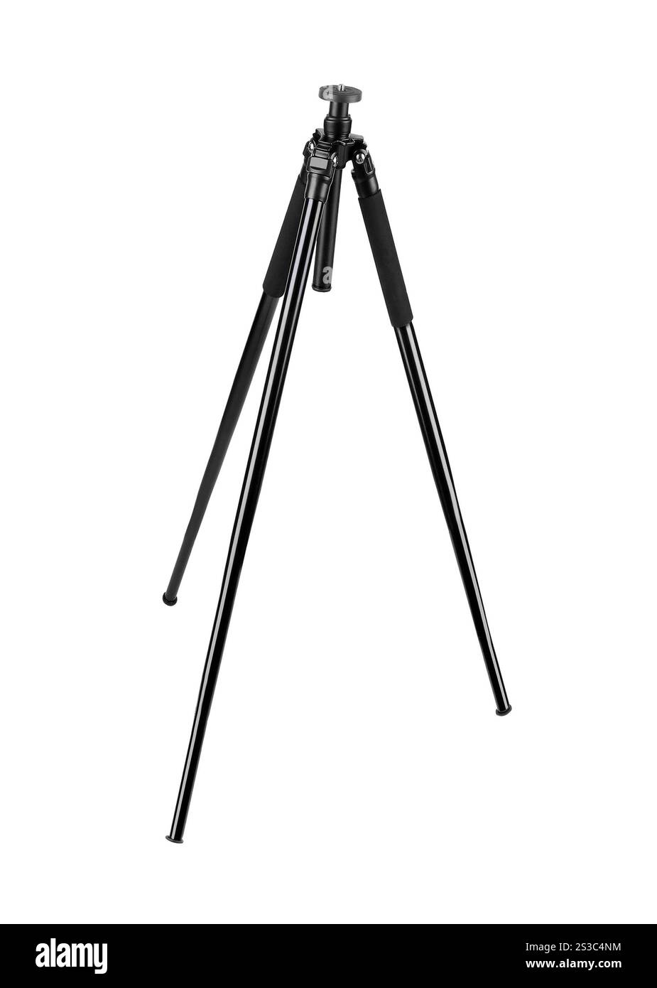 Fotostativ isoliert auf weißem Hintergrund. Fotostativ isoliert Stockfoto