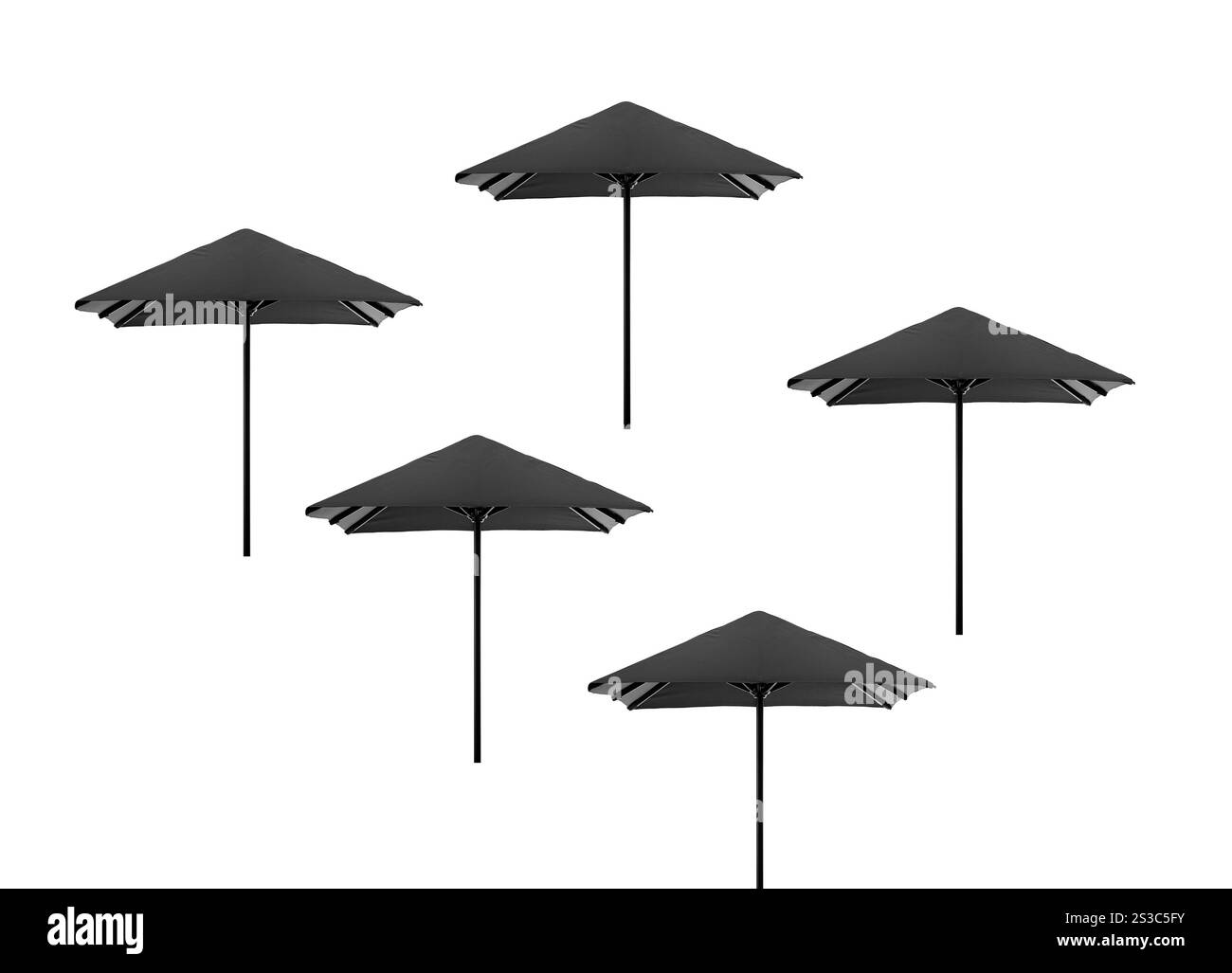 Sonnenschirme isoliert auf weißem Hintergrund. Sonnenschirme isoliert Stockfoto Sonnenschirme isoliert auf weißem Hintergrund. Sonnenschirme isoliert Stockfoto