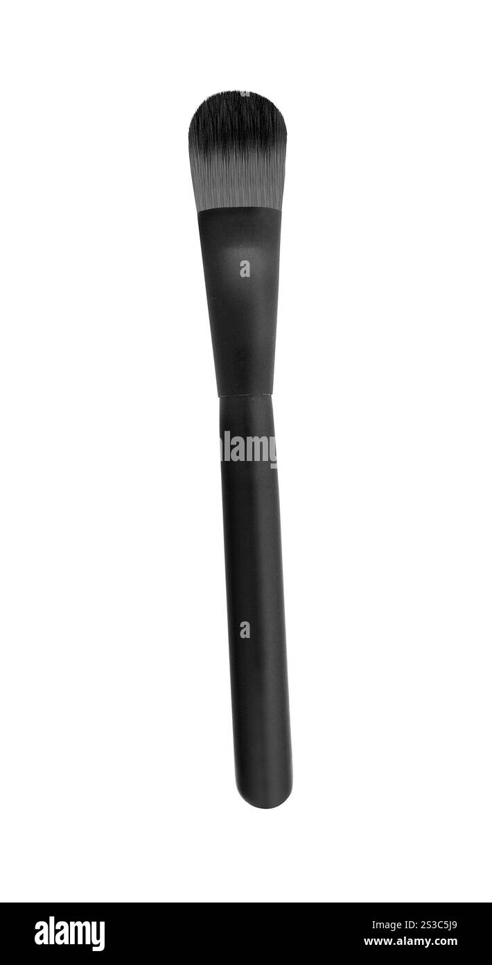 Make up Pinsel Puder Rouge auf weißem Hintergrund Stockfoto