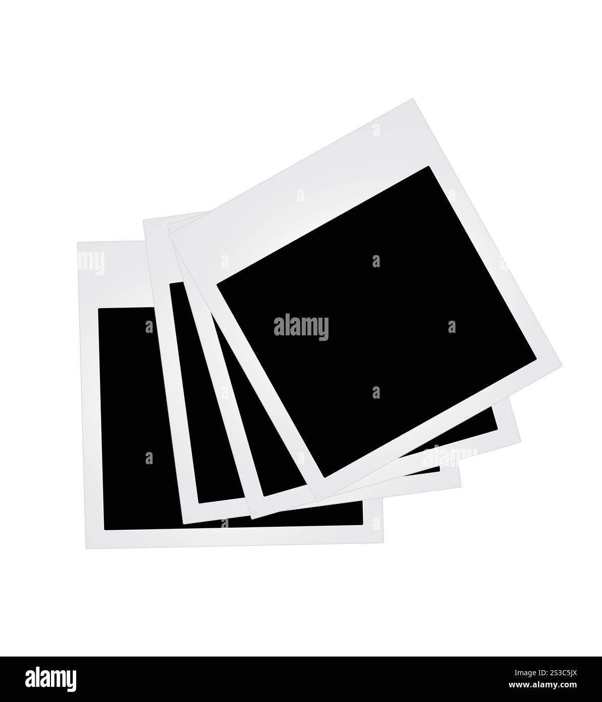 Fotorahmen isoliert auf weißem Hintergrund. Fotorahmen isoliert Stockfoto