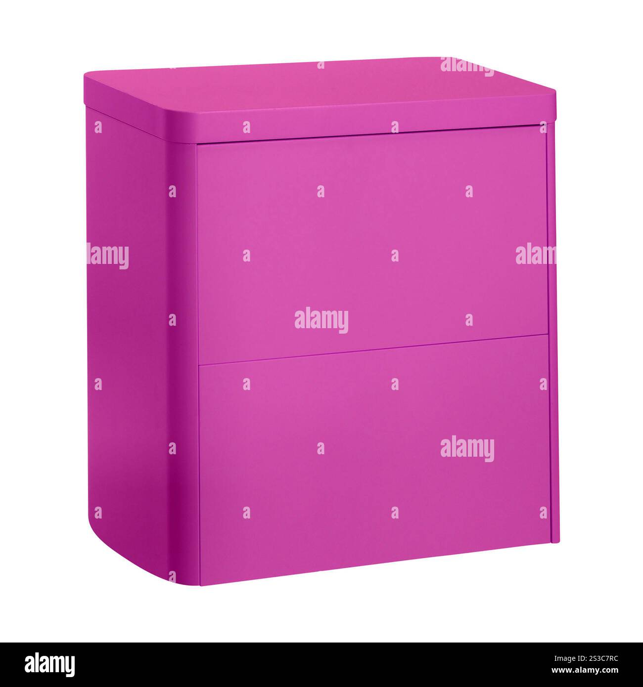 Holzmöbel isoliert auf weiß Stockfoto