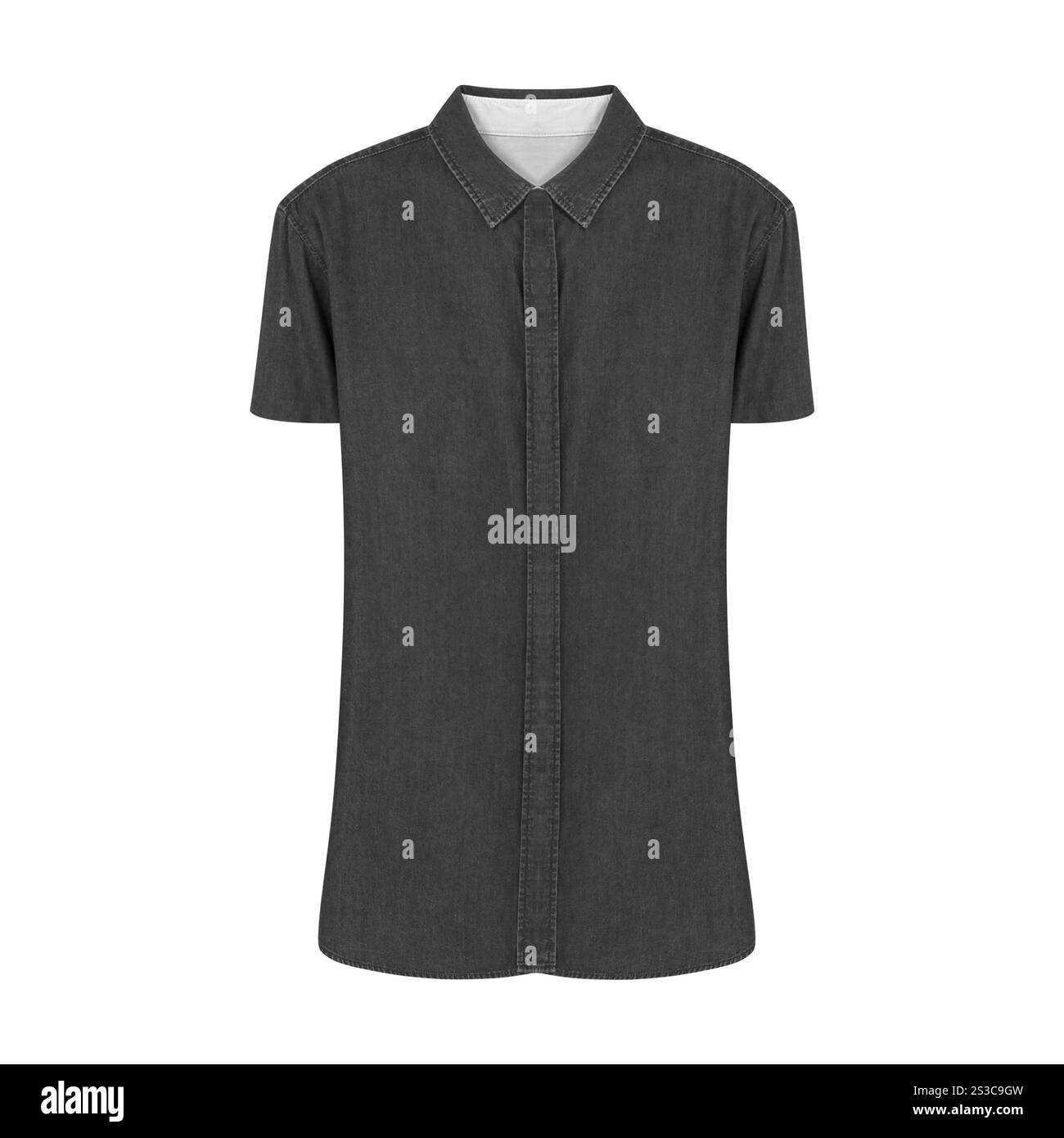 jeans-Shirt isoliert Stockfoto