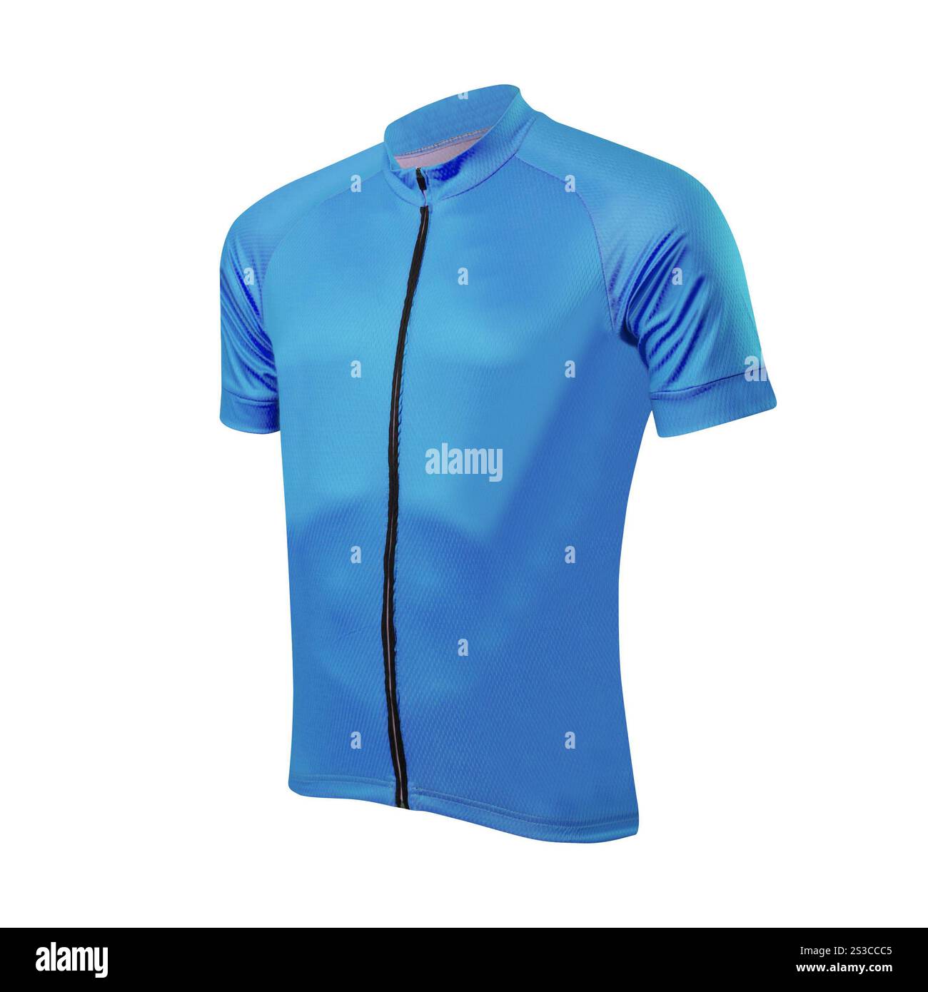 Himmelblaue sportjacke Stockfoto