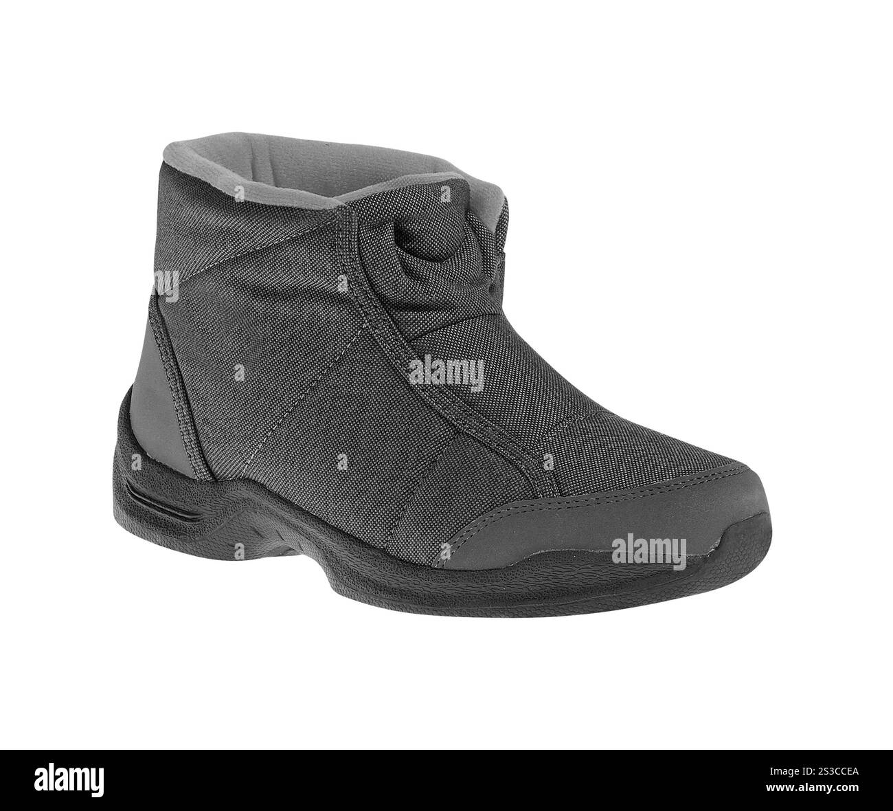 Wanderschuhe auf weißem Hintergrund Stockfoto