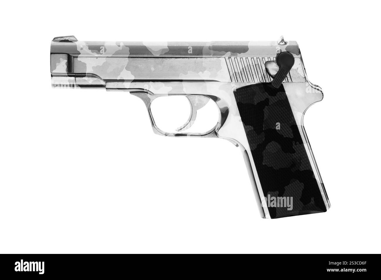 Automatische 9-mm-Pistole Stockfoto