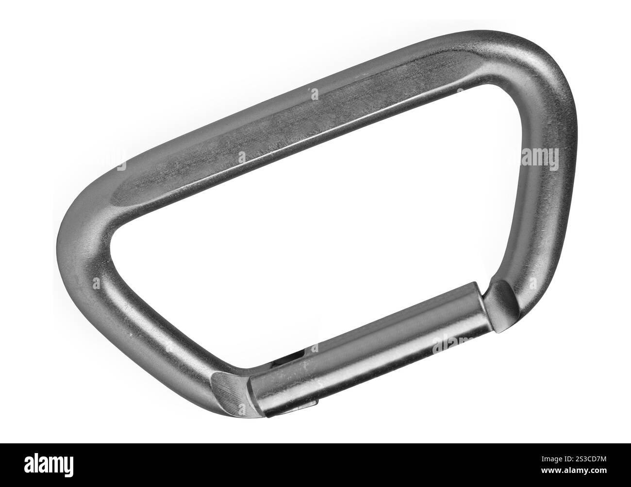 Karabiner isoliert auf weiß Stockfoto