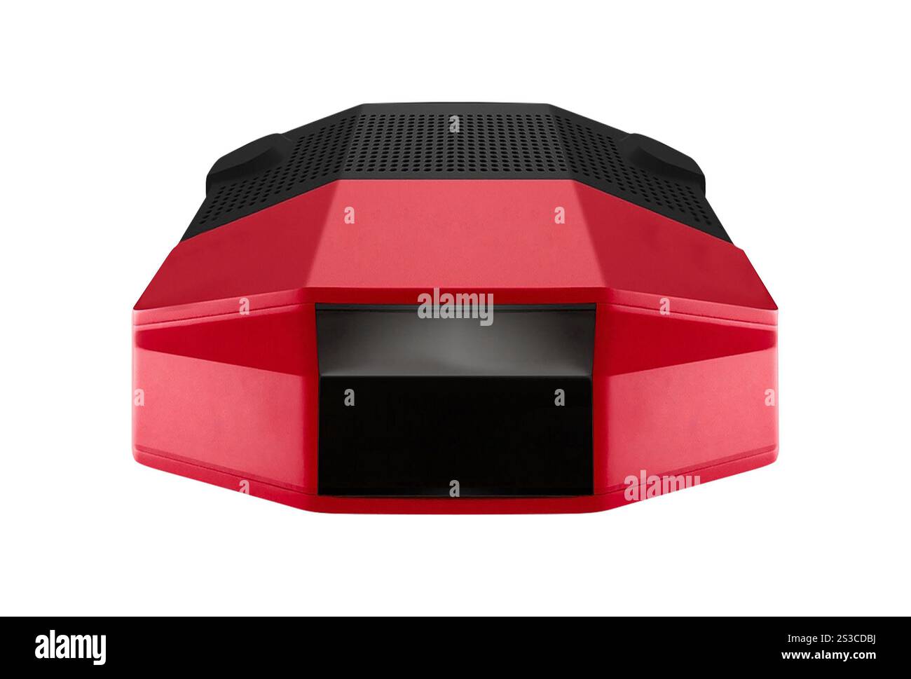 Wireless Router auf weißem Hintergrund Stockfoto