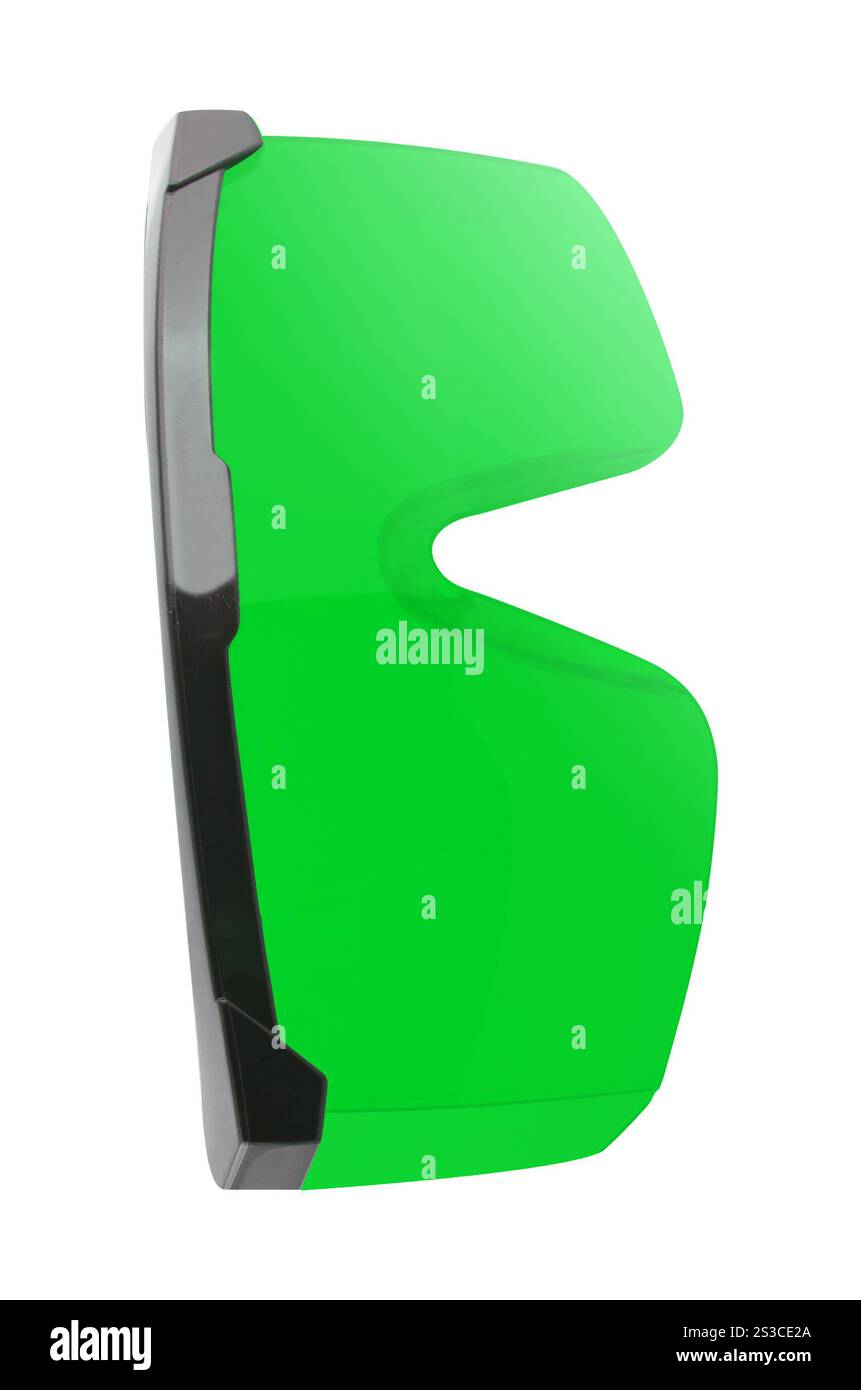 Schutzbrille, isoliert auf weißem Hintergrund Stockfoto