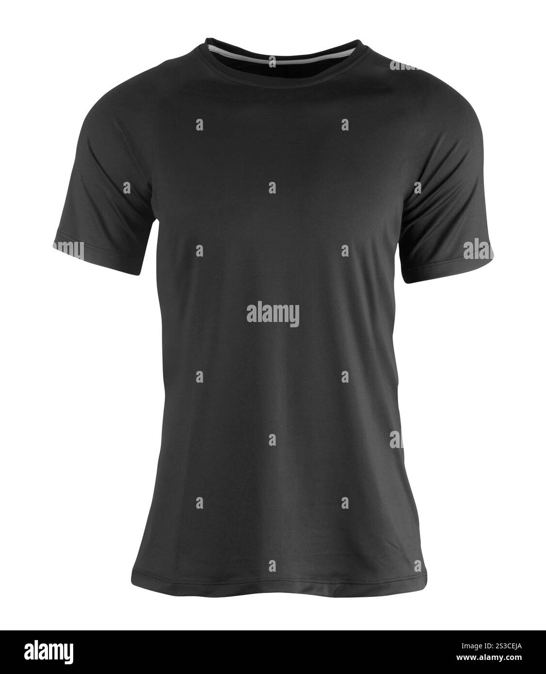 Schwarzes Baumwoll-T-Shirt Stockfoto
