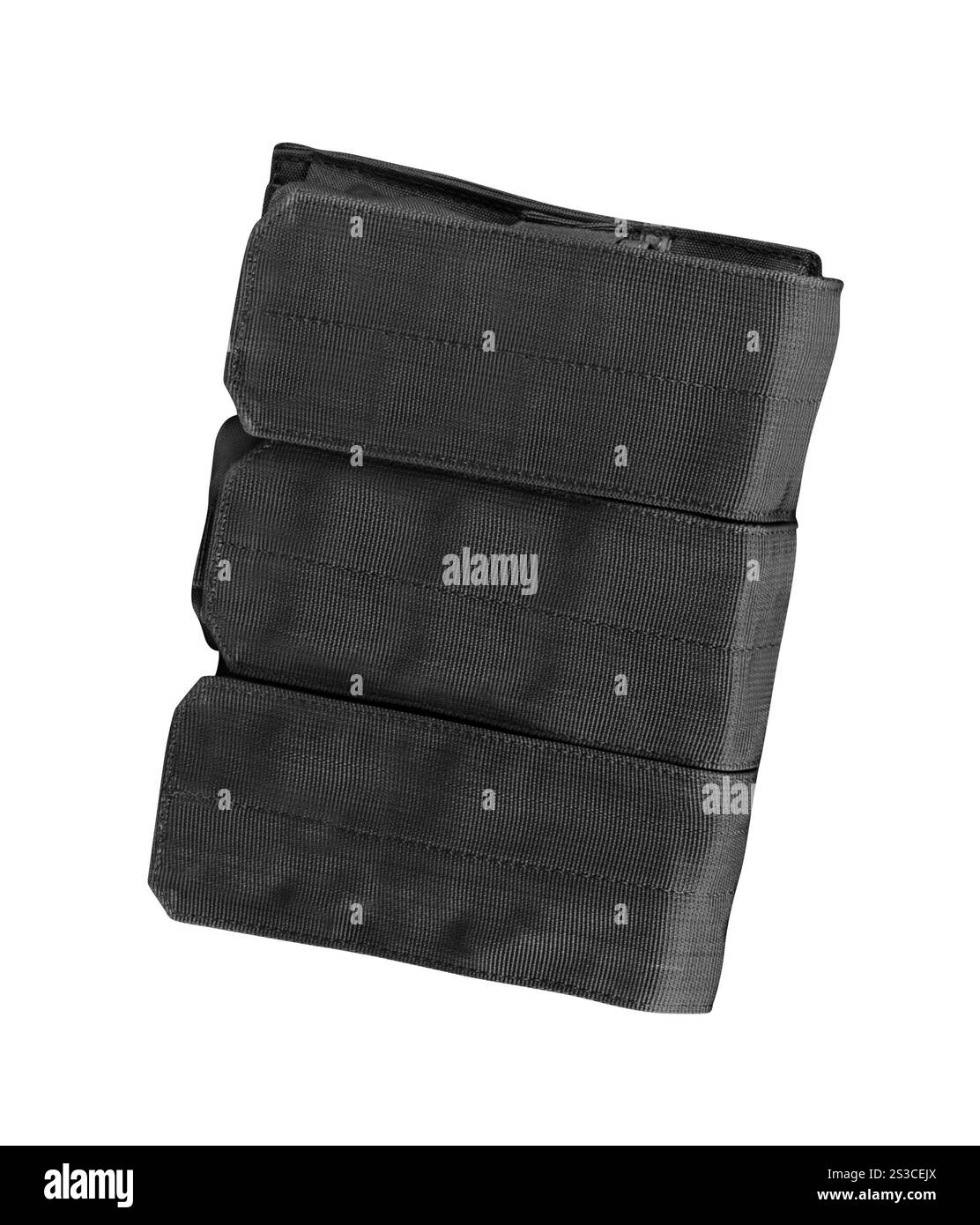 Tragbares Militärradio in der Abdeckung Stockfoto