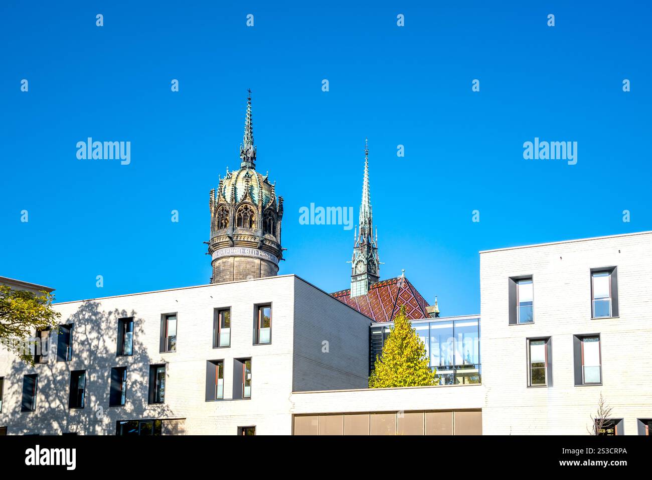 Altstadt von Lutherstadt Wittenberg, Deutschland Stockfoto