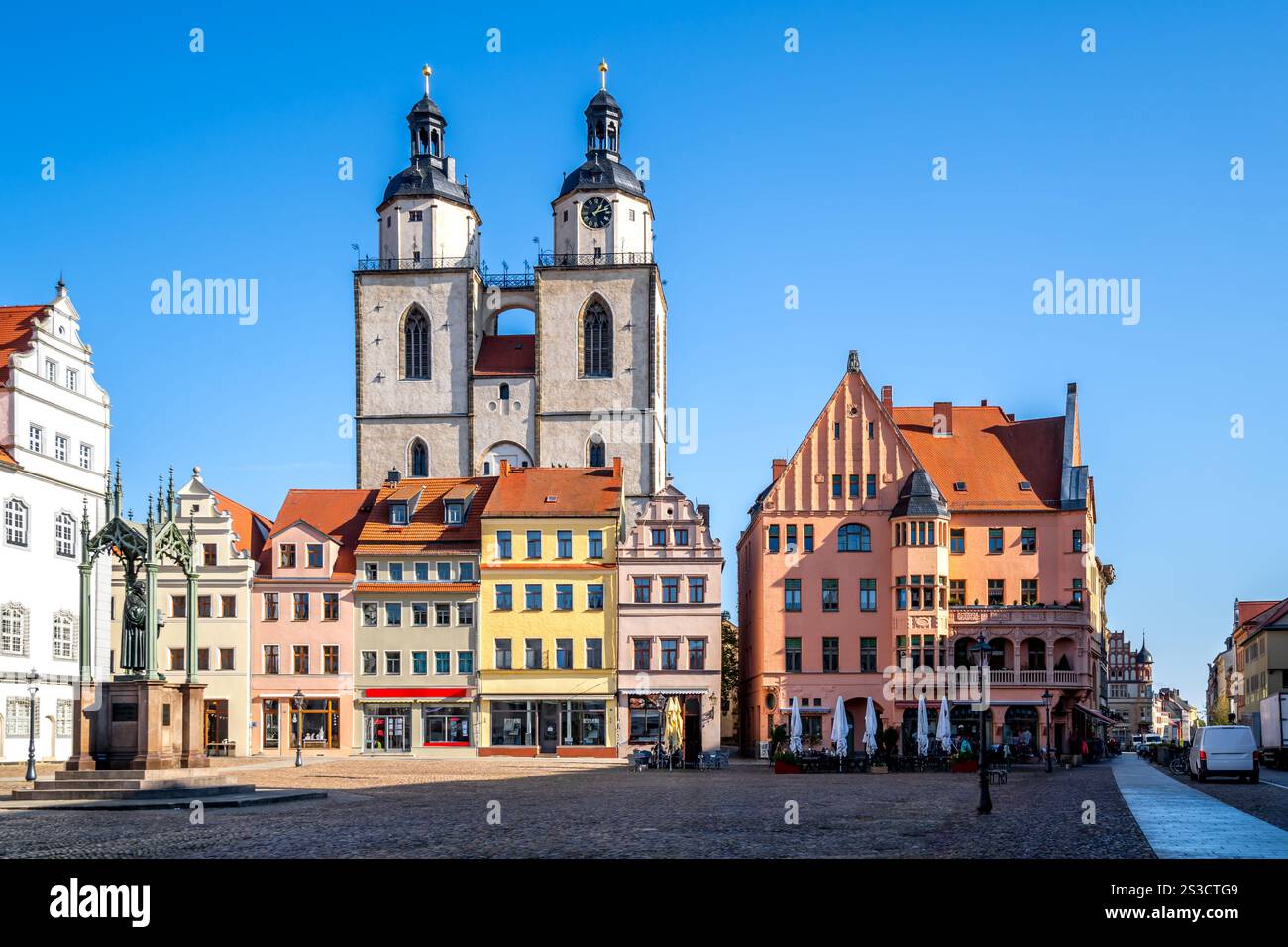 Altstadt von Lutherstadt Wittenberg, Deutschland Stockfoto