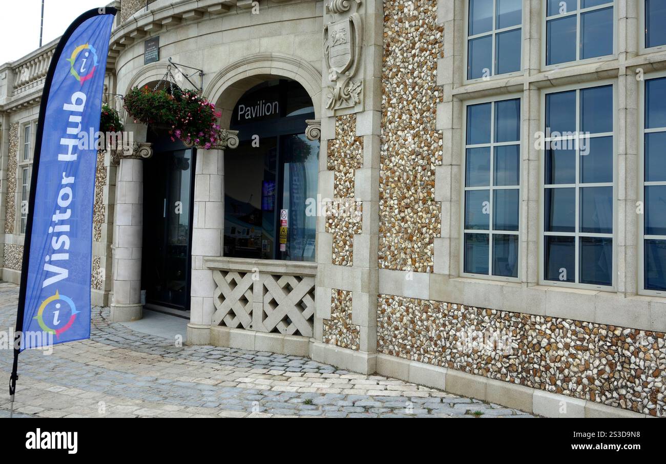 Lyme Regis Visitor Hub, Jubilee Pavilion, Marine Parade, Lyme Regis, Dorset, England, Großbritannien Stockfoto