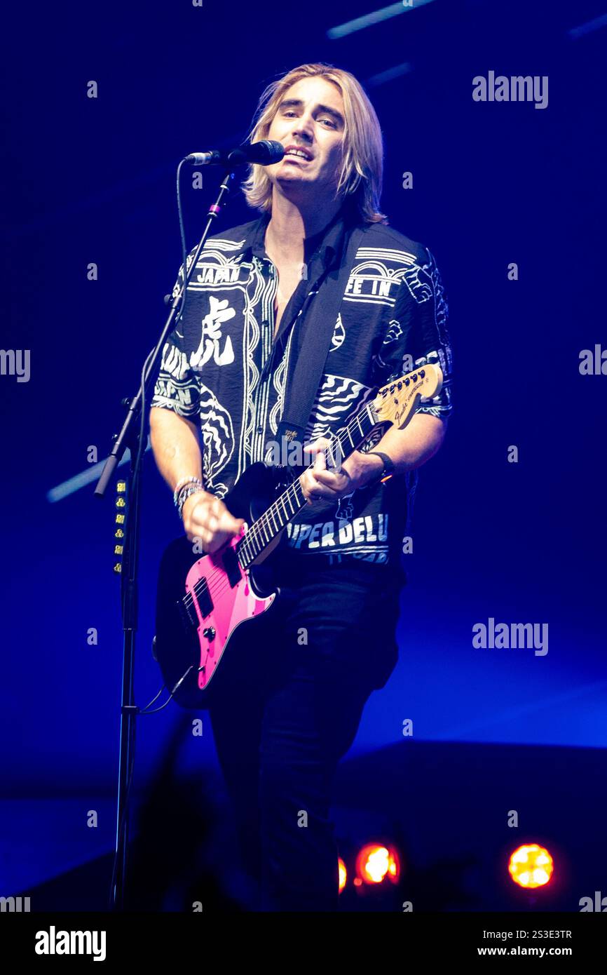 Charlie Simpson von Busted tritt am 10. September 2023 in London in der O2 Arena auf Stockfoto