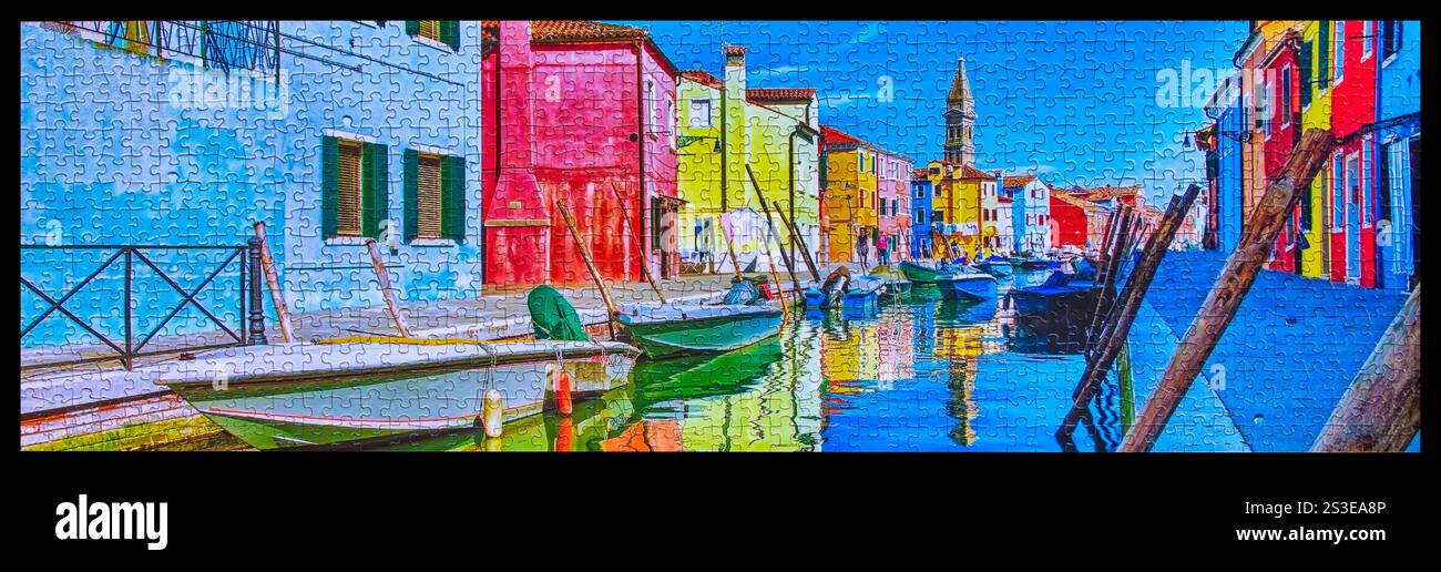 Puzzle – Foto-Bild Stockfoto