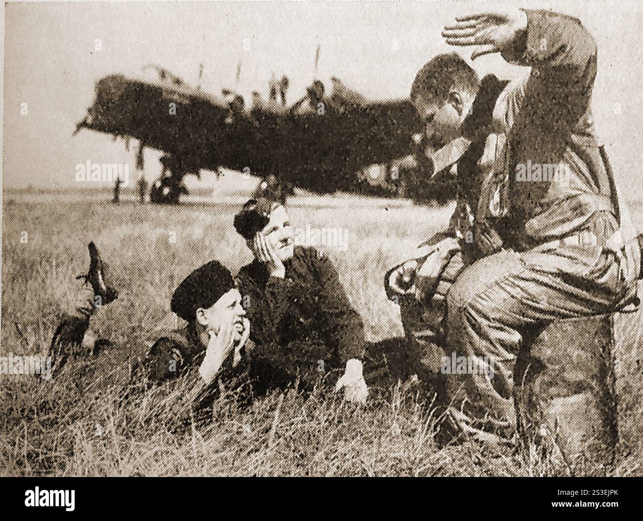 Ein Foto aus den 1940er Jahren, das die Kadetten der britischen Luftwaffe f(The Cadets Catagory wurde am 5. Februar 1941 gegründet. Stockfoto