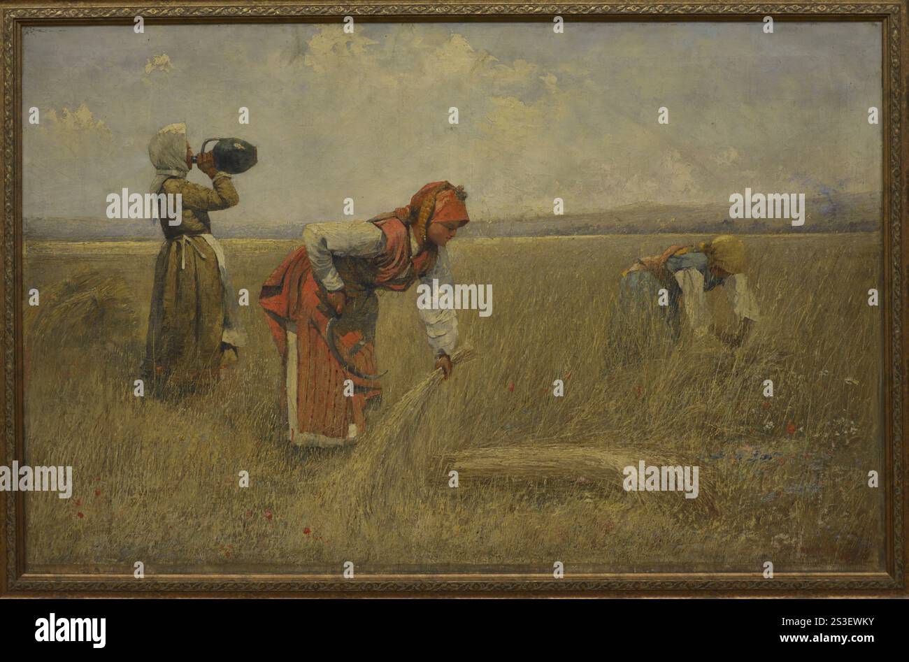 Ivan Angelov (1864-1924). Bulgarischer Maler. Ernte in Chepino, 1905. Öl auf Leinwand (78 x 123 cm). National Gallery. Sofia, Bulgarien. Stockfoto