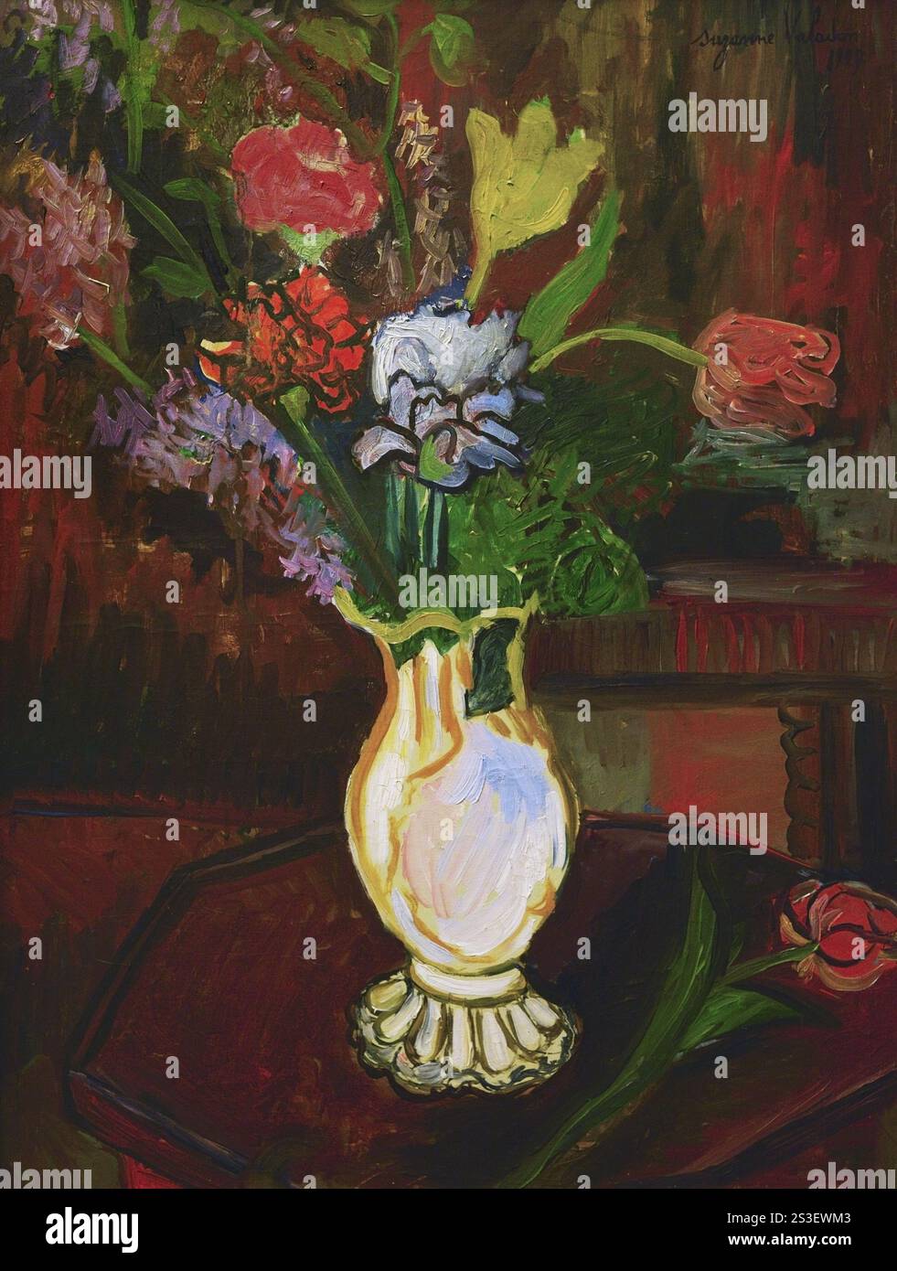 Suzanne Valadon (Marie-Clémentine Valadon) (1865-1938). Französischer Maler. Vase mit Blumen, 1927. National Gallery. Sofia, Bulgarien. Stockfoto