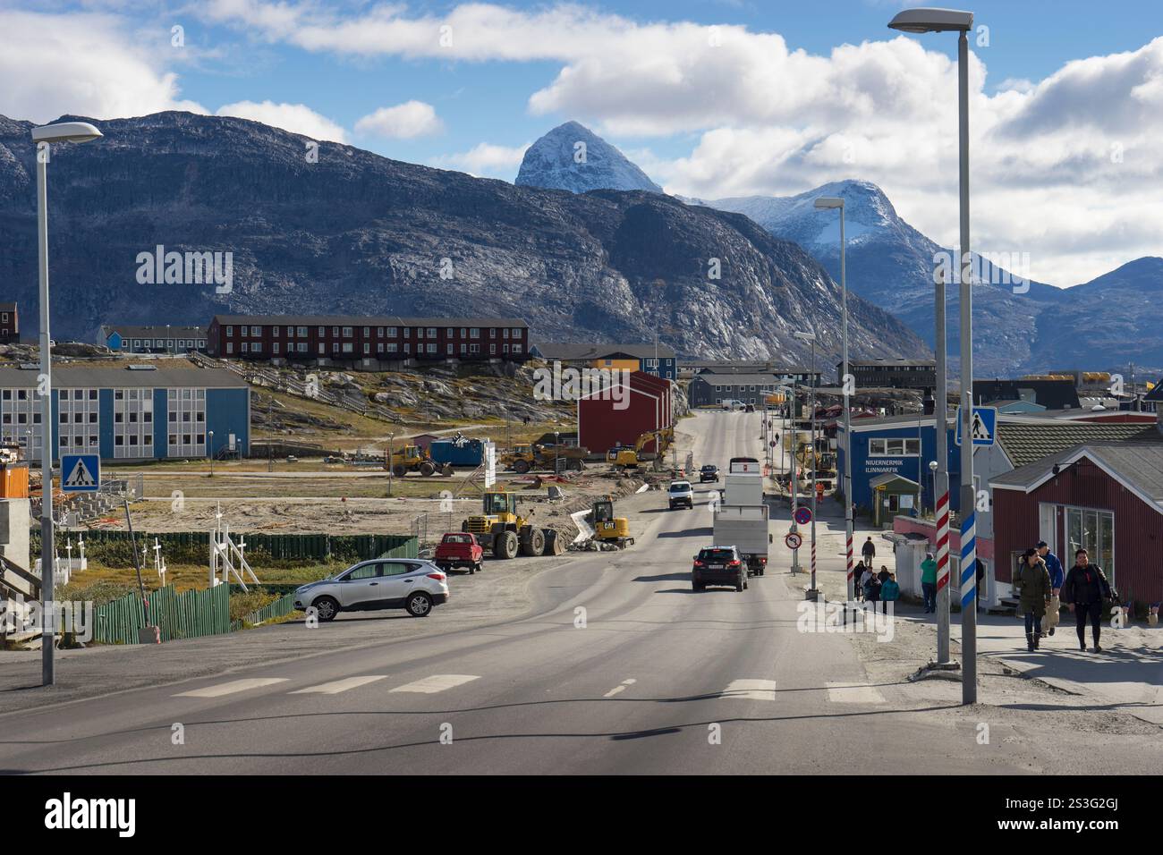 Grönlands Hauptstadt Nuuk Stockfoto
