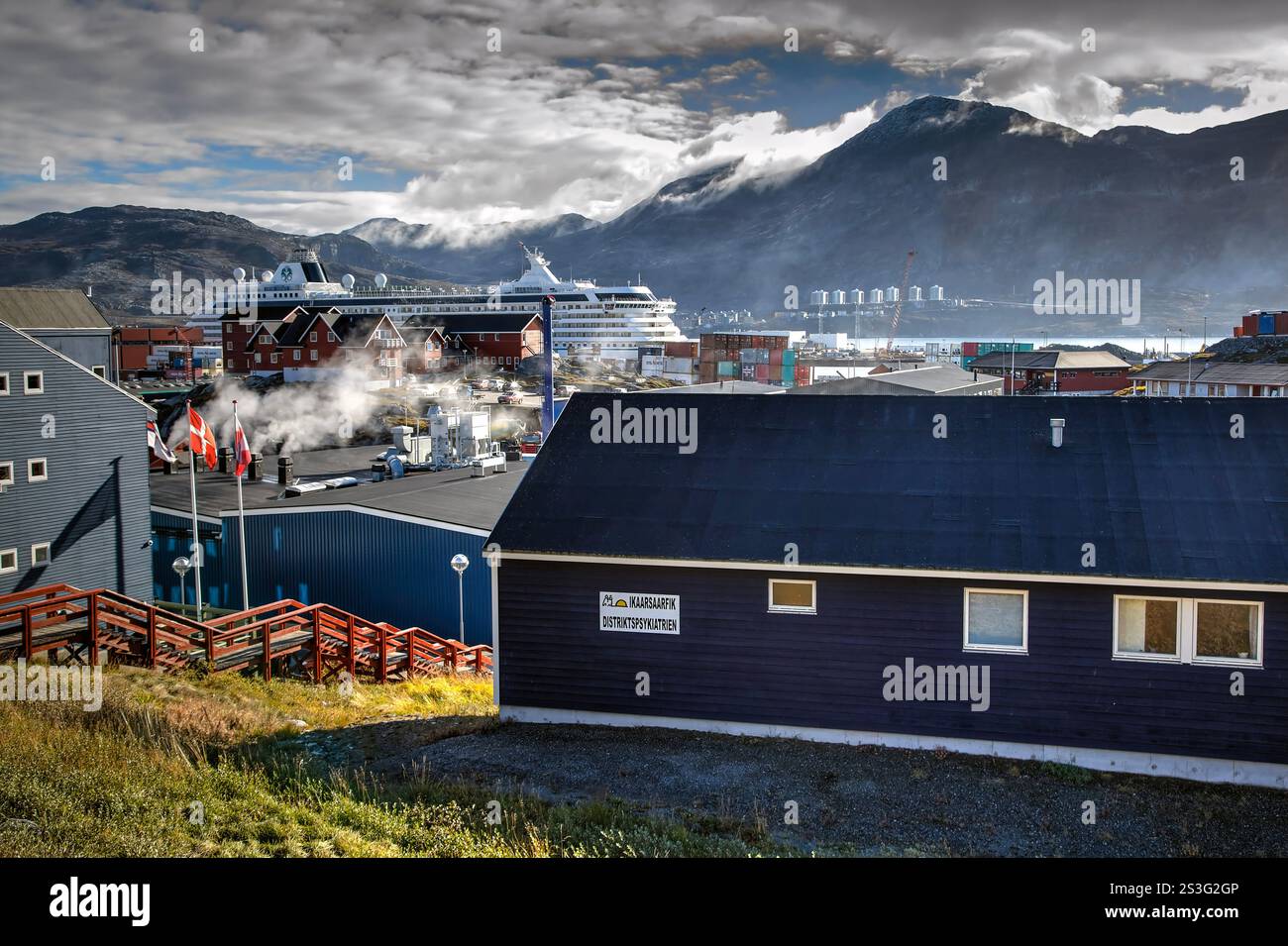 Grönlands Hauptstadt Nuuk Stockfoto