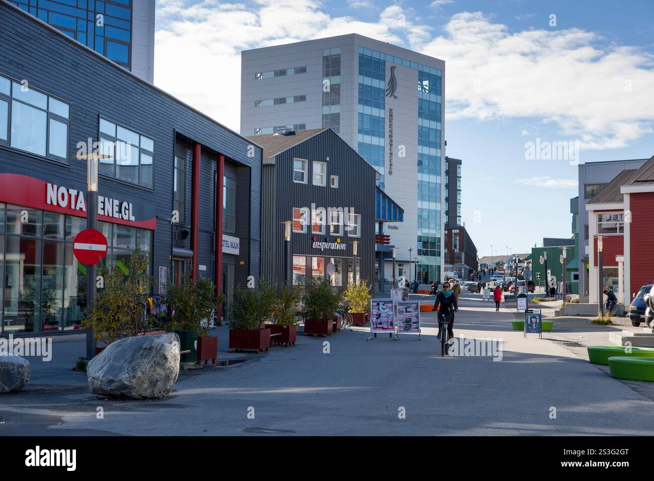 Grönlands Hauptstadt Nuuk Stockfoto