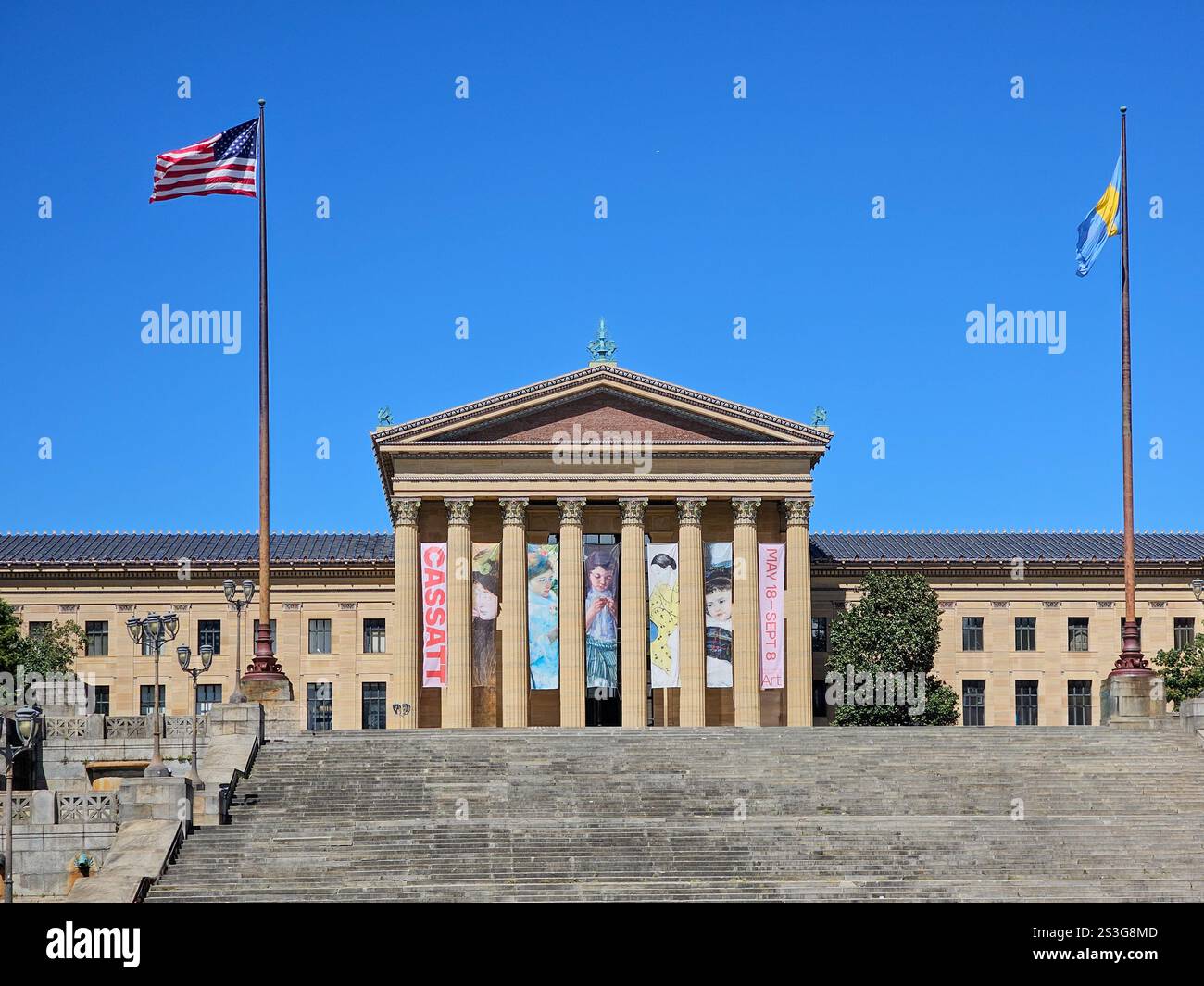 Philadelphia Museum of Art - Rocky Steps Stockfoto
