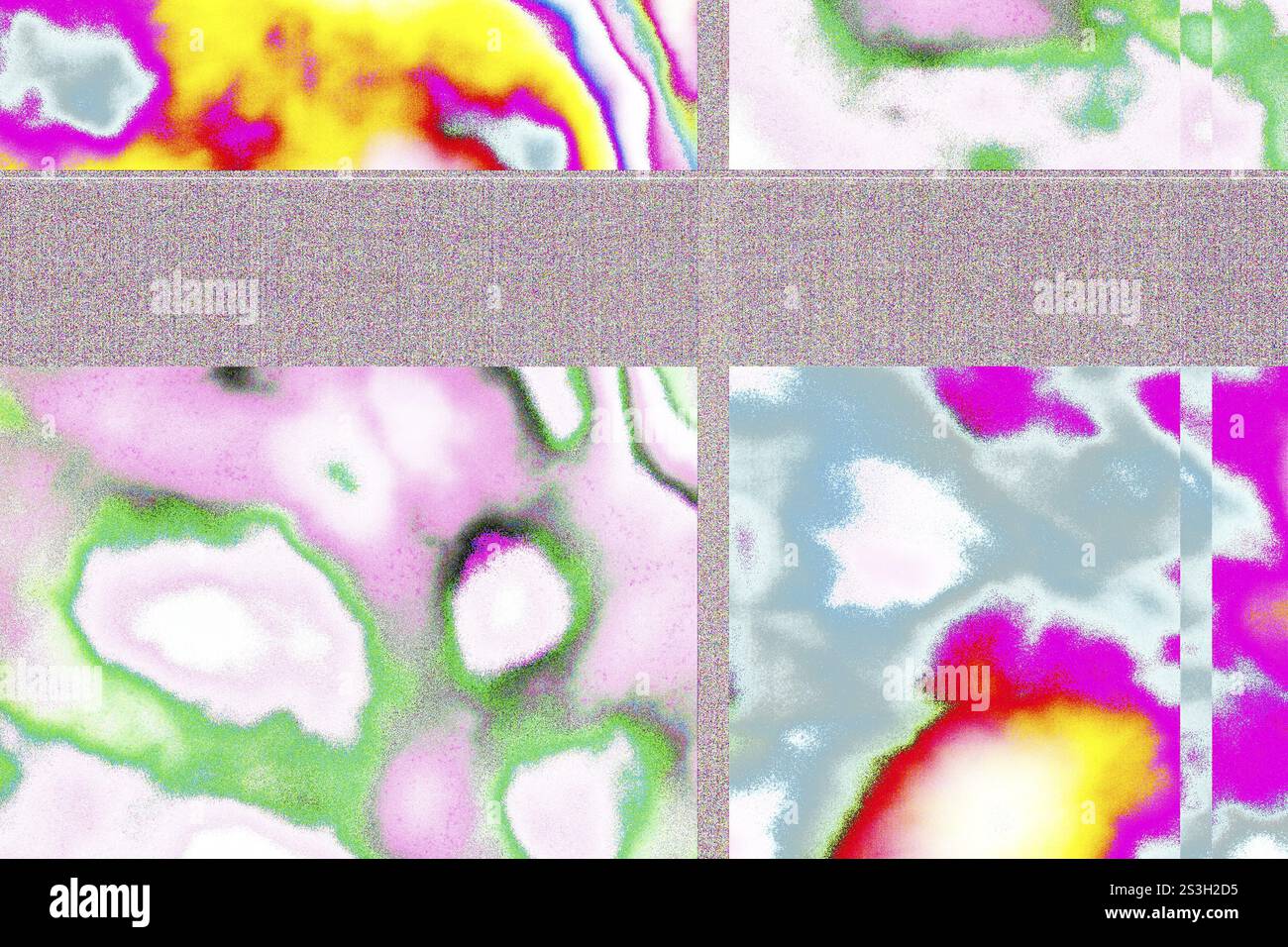 Kartenschreibfehler einer Digitalkamera, Andy Warhol auf einer Droge, zeitgenössische Kunst Stockfoto