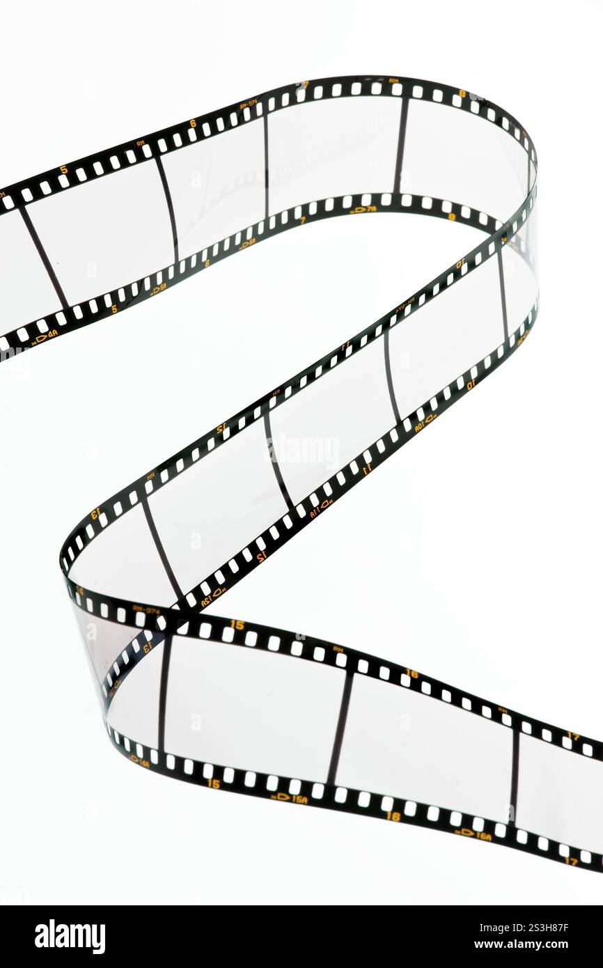 Leere Bilder auf einen Dia-film Stockfoto Leere Bilder auf einen Dia-film Stockfoto
