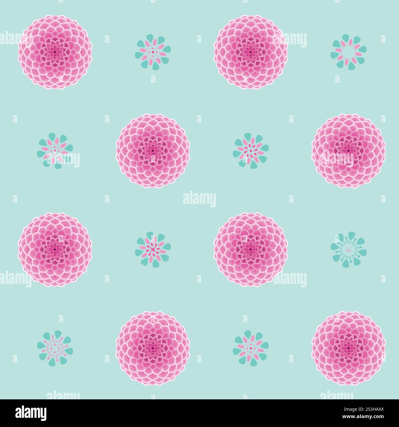 Bonbon-Blumenmuster oder Hintergrund. Stock Vektor