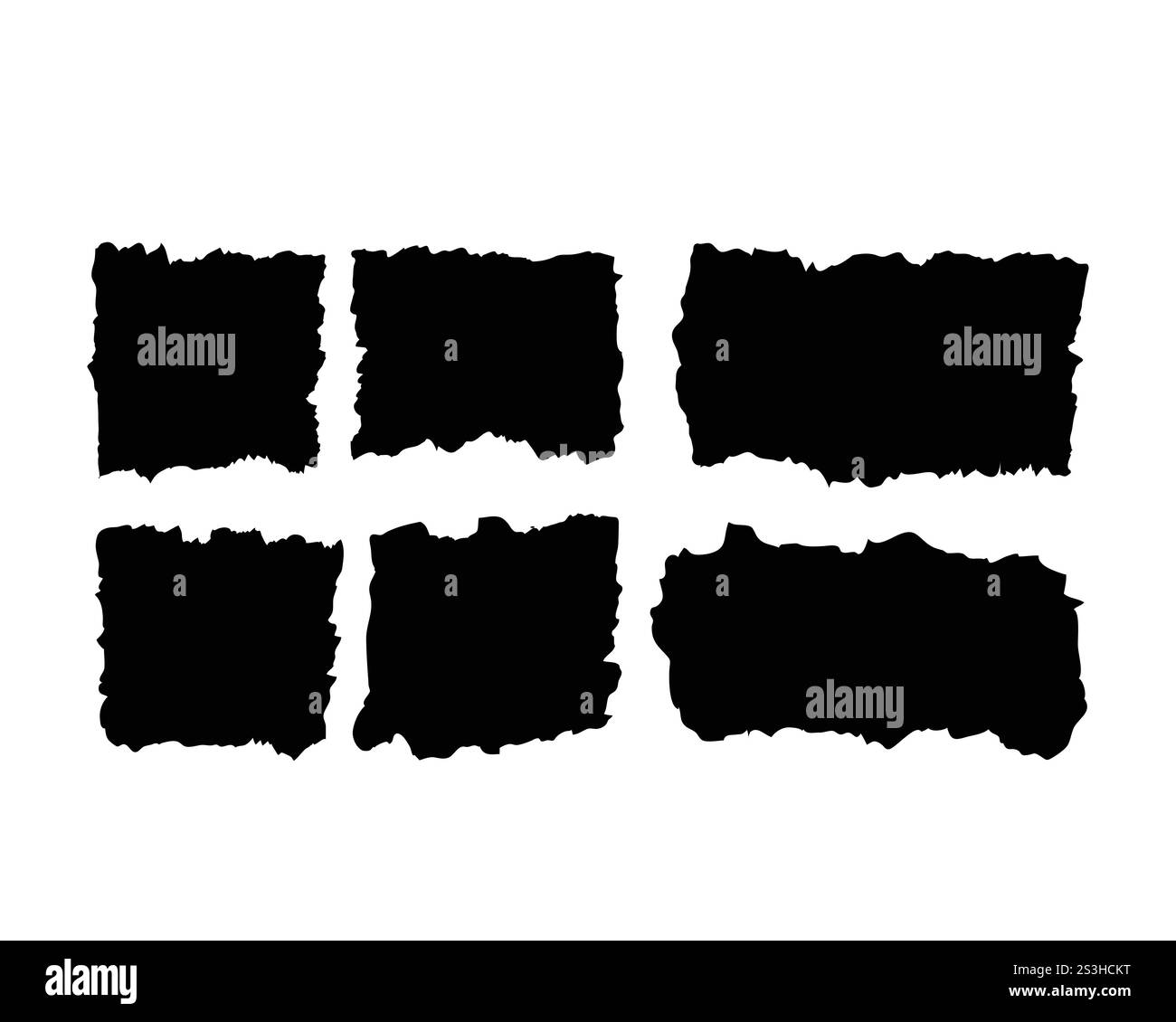 Kreative Fotocollage-Vorlage mit überlappenden leeren Rahmen auf blauem Hintergrund für modernes Design Stock Vektor