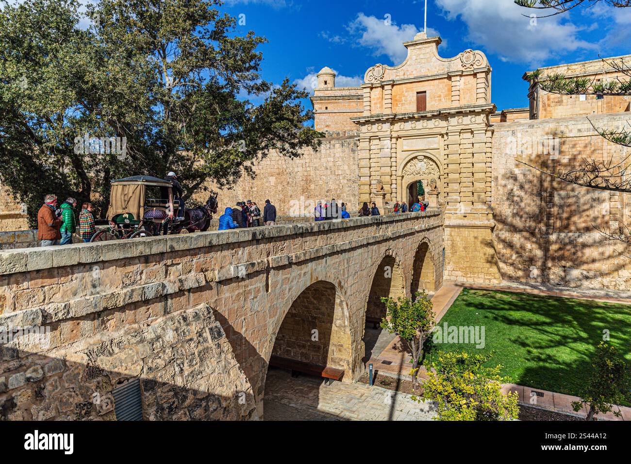 Das Majestätische Mdina-Tor, Malta Stockfoto
