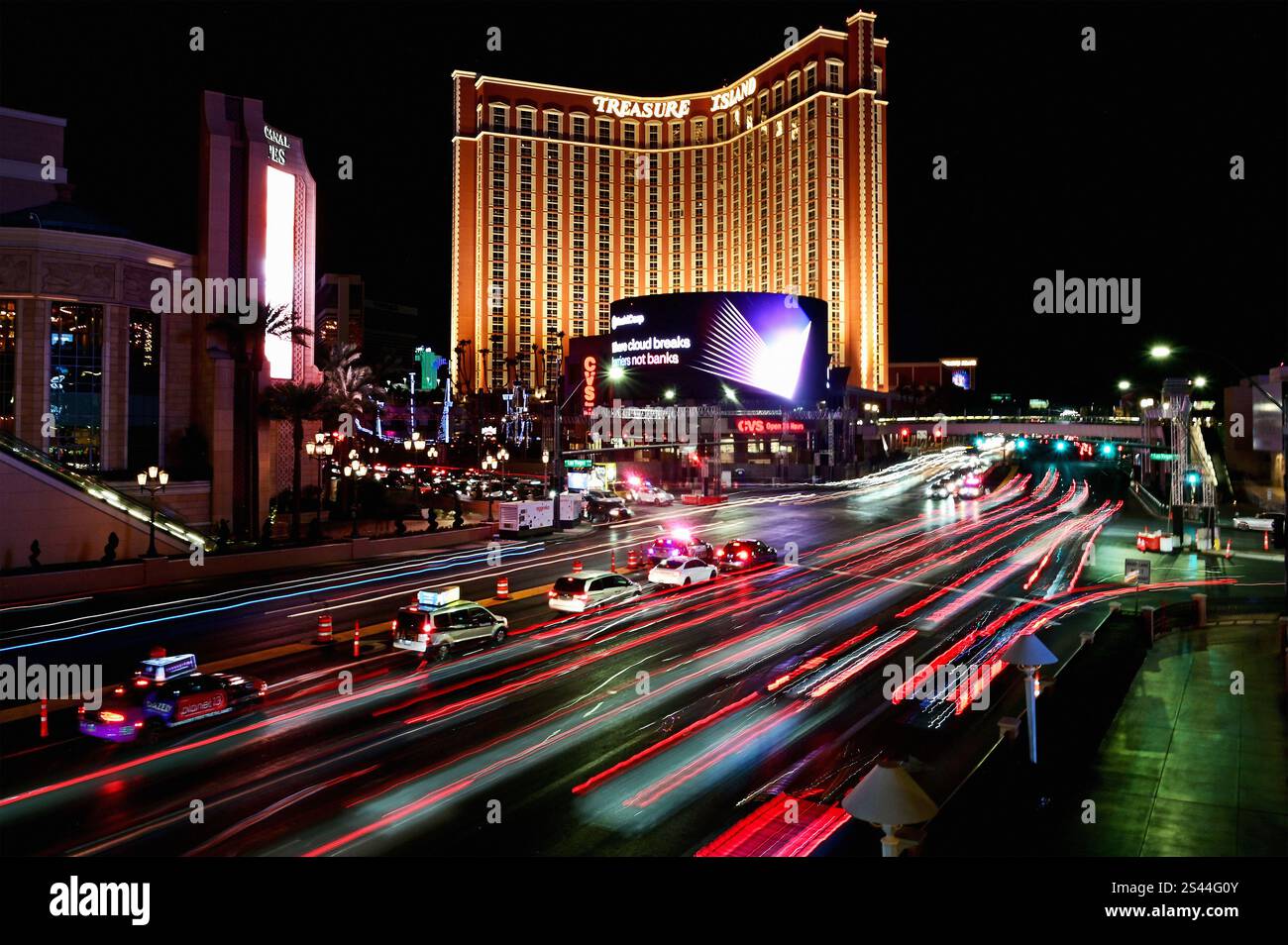 Hotel & Casino Treasure Island, Las Vegas, Nevada, USA Stockfoto