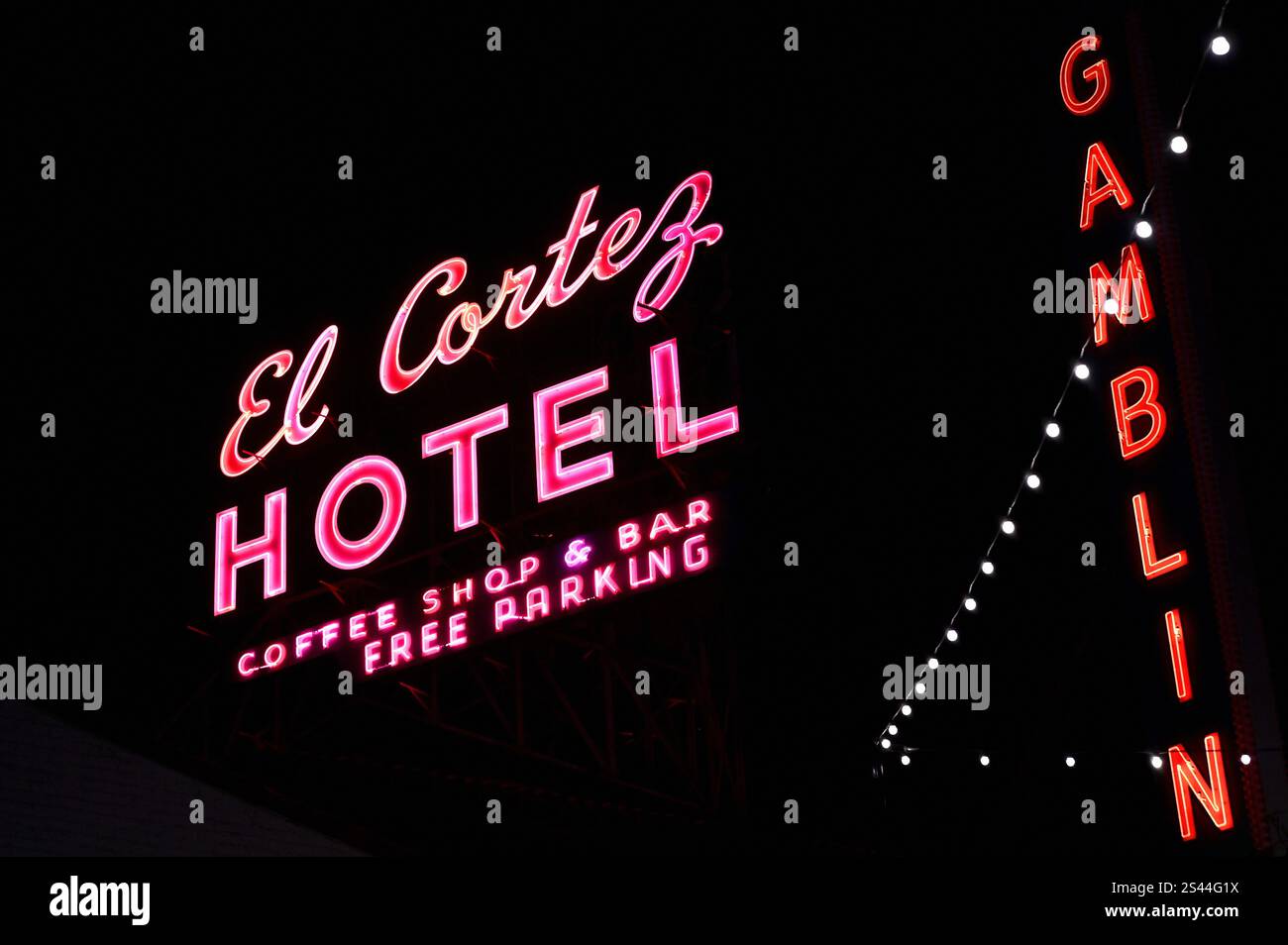 El Cortez Hotel & Casino, Las Vegas, Nevada, USA Stockfoto